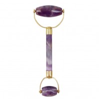 White Lotus Amethyst Roller Double Headed